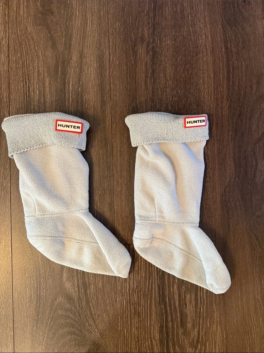 Hunter Kids Boot Socks in Light Gray, Size Large